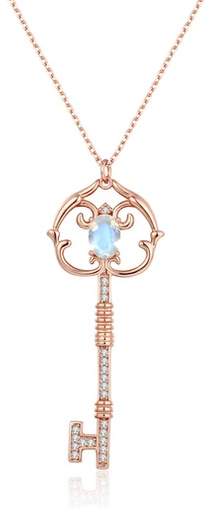 PINKALIE - COLLIER CLÉ ANTIQUE VANESSA PIERRE DE LUNE