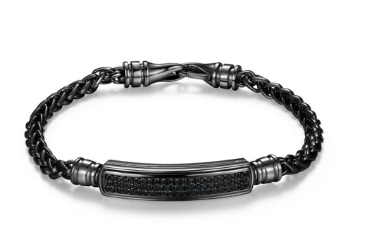 ETHOS - BRACELET ARGENT CZ NOIR