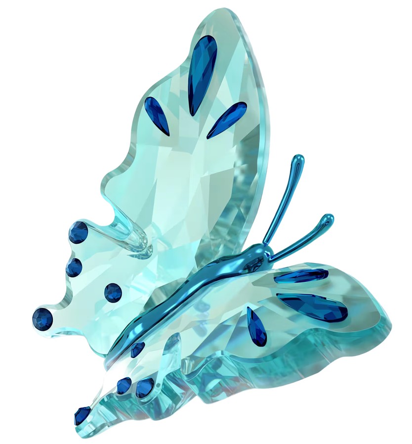 SWAROVSKI - DÉCORATION PAPILLON TURQUOISE IDYLLIA
