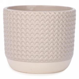 POT BEIGE EN CÉRAMIQUE