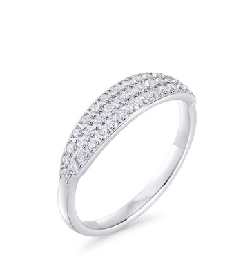 MIA - BAGUE ELSA ARGENT CZ GR:8