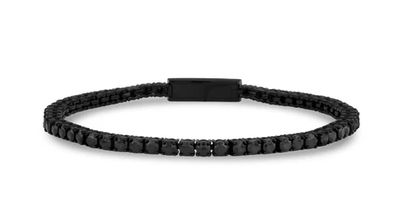 ARZ STEEL - BRACELET NOIR CZ
