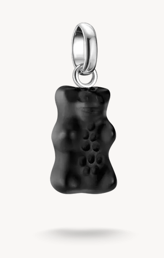 PENDENTIF CHARM OURSON NOIR