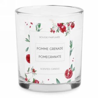 CHANDELLE PARFUMÉE EN VERRE - POMME GRENADE