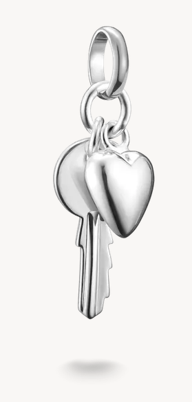 THOMAS SABO - PENDENTIF CHARM CLÉ AVEC COEUR