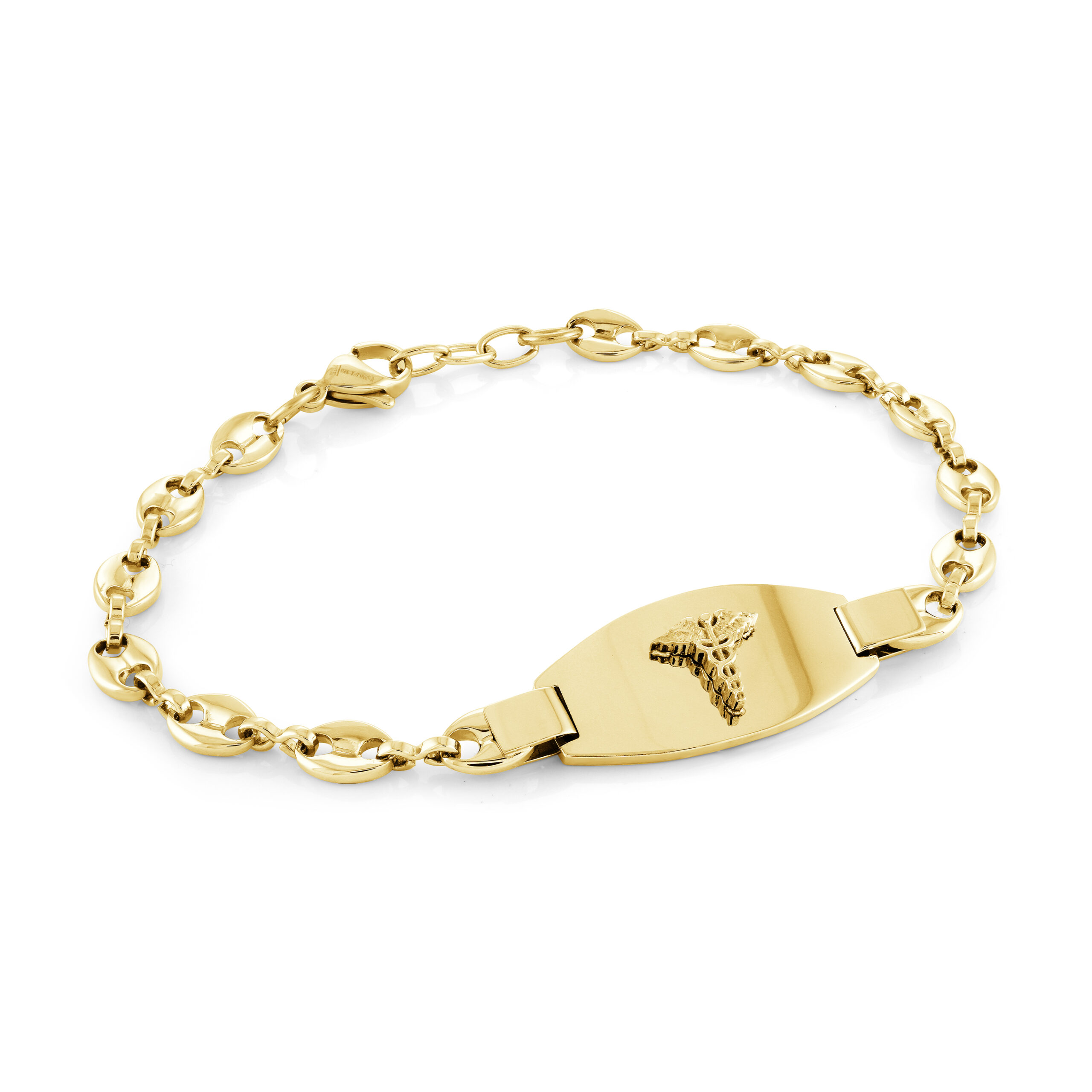 ITALGEM - BRACELET MEDICALERT À MAILLE STYLE MINI-GUCCI