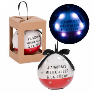 ORNEMENT BOULE ILLUMINÉE - LA PÊCHE