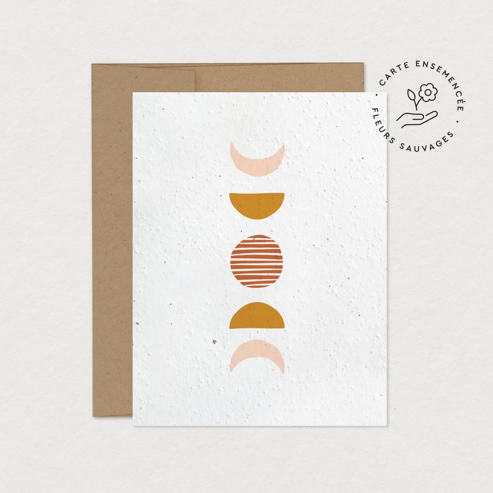 CARTE ENSEMENCÉE - LUNES
