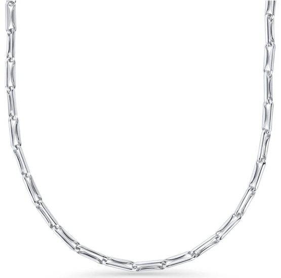 MIA - CHAINE ARGENT MAILLE TROMBONNE