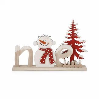 PETIT DÉCOR NOËL SAPIN ET BONHOMME DE NEIGE