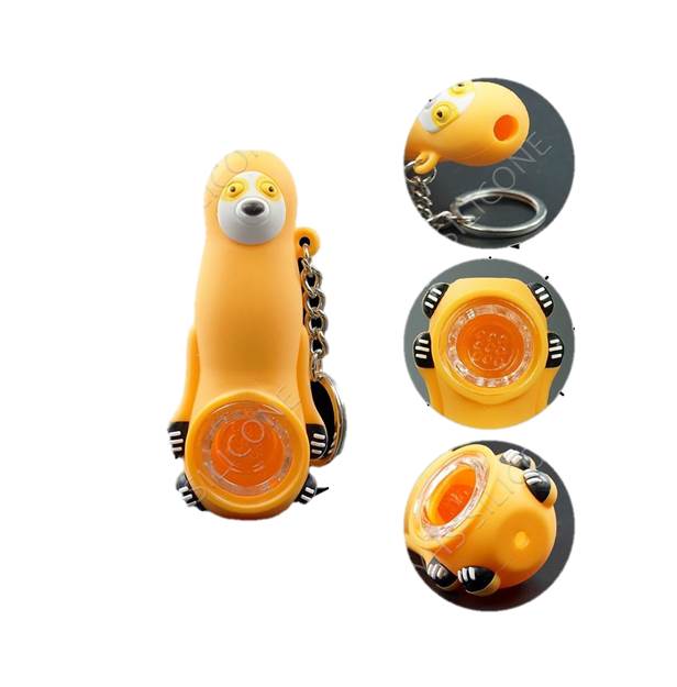 PIPE EN SILICONE - PORTE CLÉS - FORME D