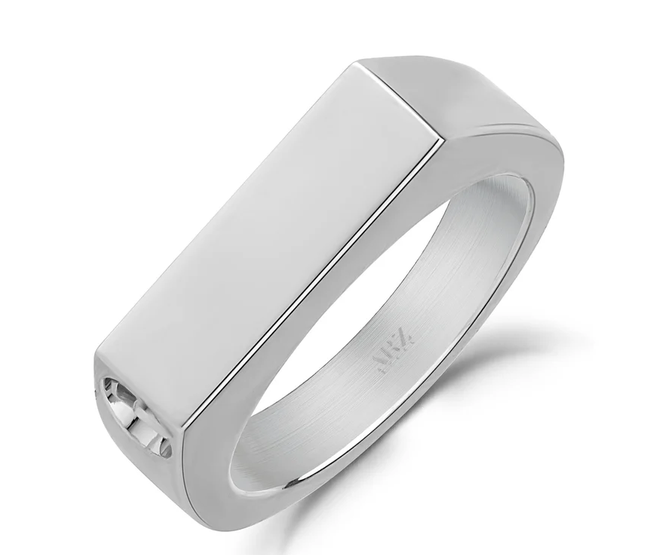 ARZ STEEL - BAGUE DE CRÉMATION ARGENT GR:5