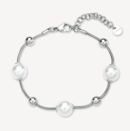 BROSWAY - BRACELET ARGENT ET PERLE 