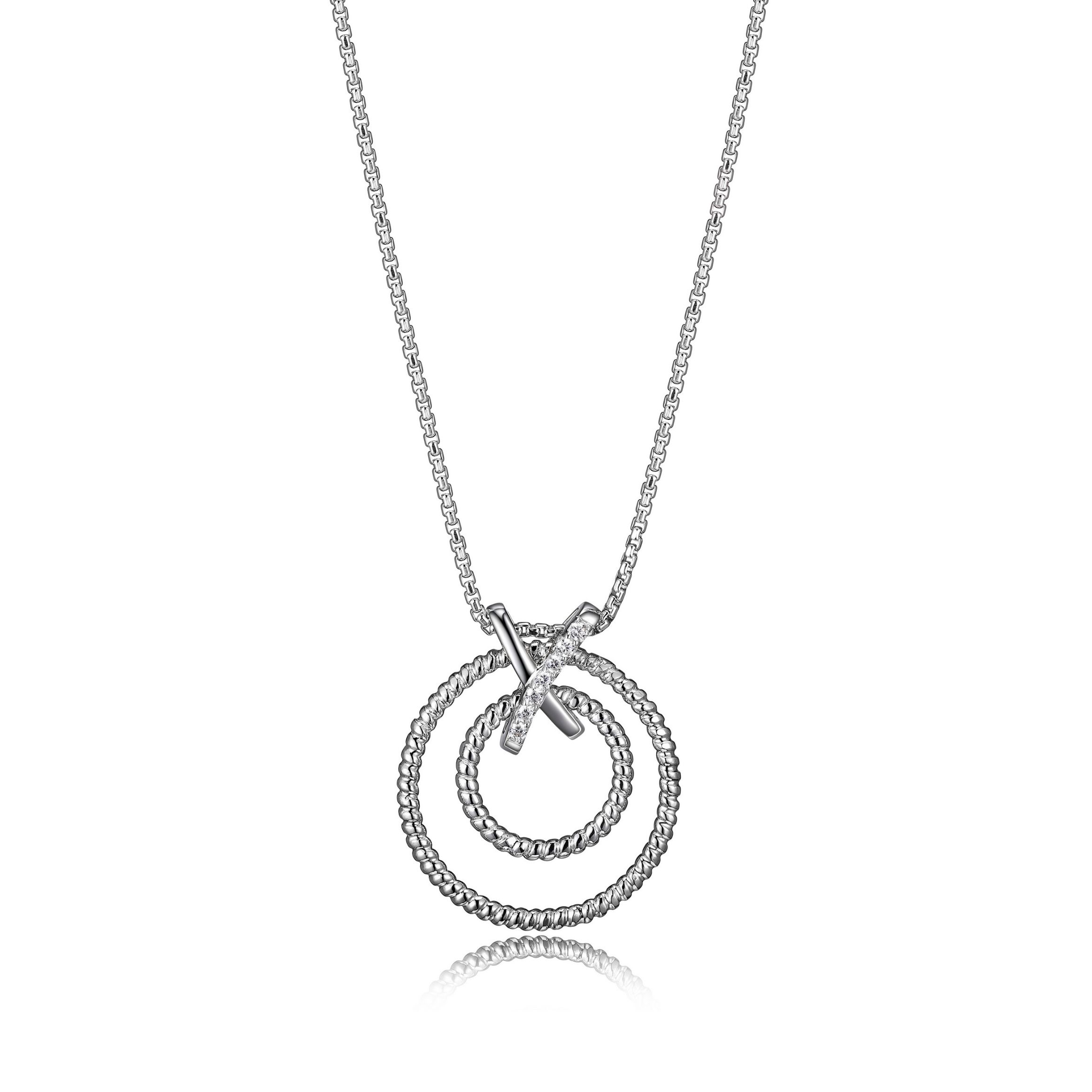 CHAINE AVEC PENDENTIF DOUBLE CERCLE CHARLES GARNIER