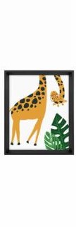 CADRE 8X10 - FEUILLAGE SAFARI - GIRAFE