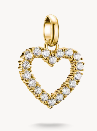 THOMAS SABO - PENDENTIF CHARM COEUR DORÉ