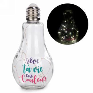AMPOULE ILLUMINÉE - LA VIE EN COULEUR