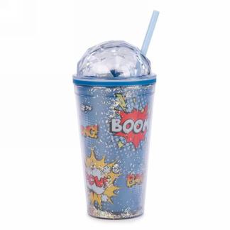 GOBELET AVEC PAILLE - BOOM POW