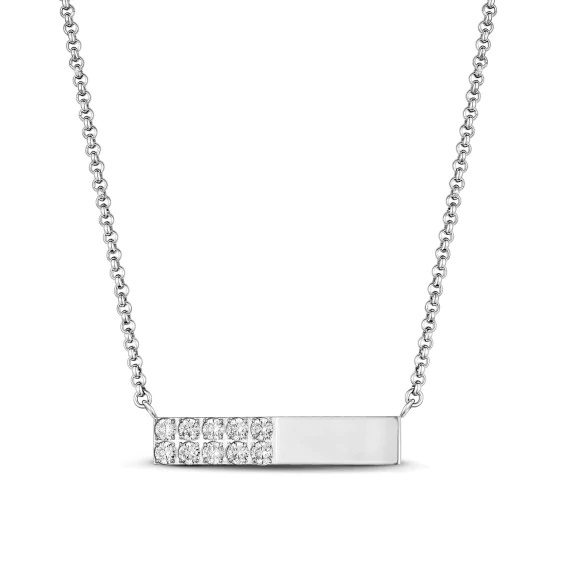 COLLIER GRAVABLE A BARRE RÉVERSIBLE ARZ STEEL