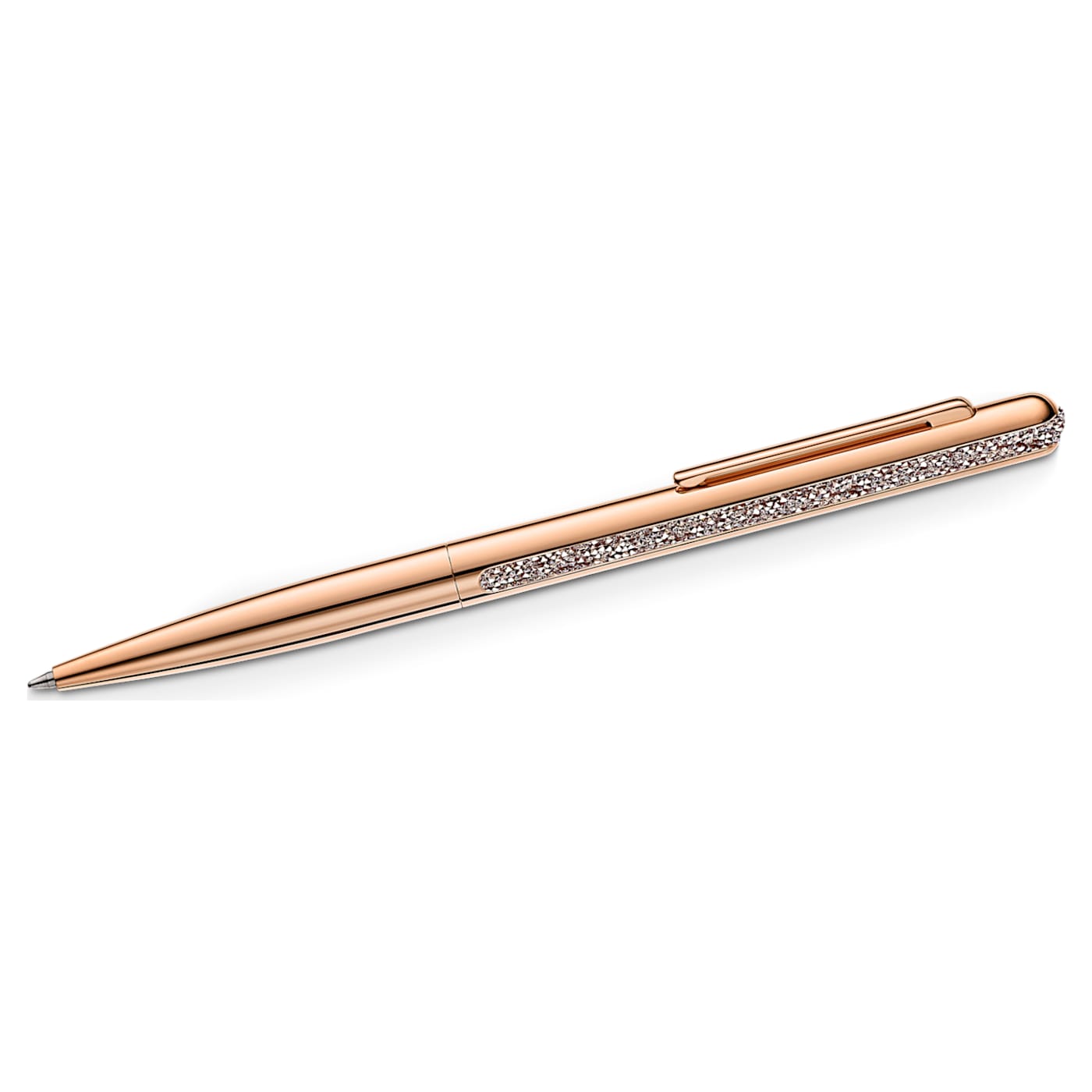 STYLO À BILLE CRYSTAL SHIMMER, MÉTAL DORÉ ROSE