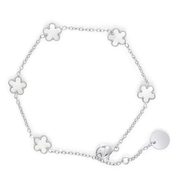 MIA - BRACELET ARGENT AVEC FLEUR