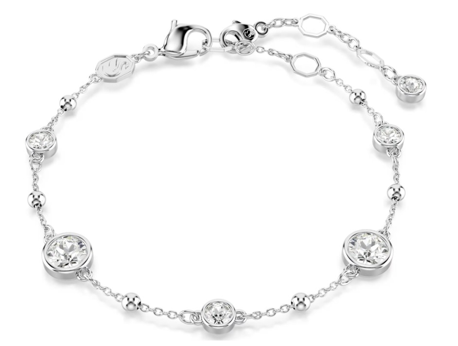 SWAROVSKI - BRACELET IMBER TAILLE RONDE, BLANC, MÉTAL RHODIÉ