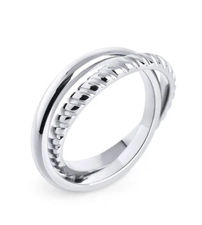 MIA - BAGUE JONC DOUBLE MIKA ARGENT GR:9
