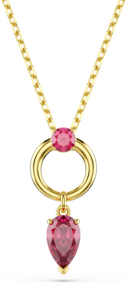 SWAROVSKI - PENDENTIF MESMERA TAILLES VARIÉES, ROUGE, PLACAGE DE TON OR