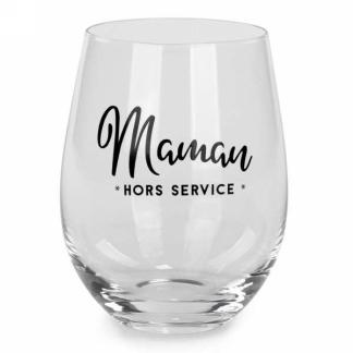 VERRE À VIN SANS PIED - MAMAN HORS SERVICE