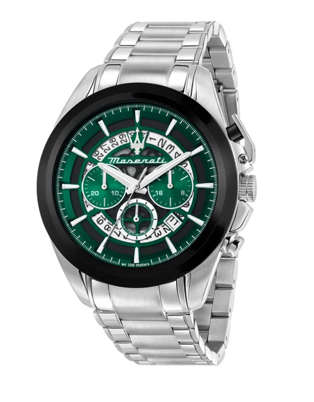MASERATI - MONTRE ARGENT CADRAN VERT