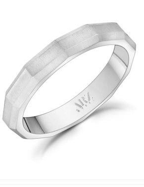 ARZ STEEL - BAGUE STEEL FACETTES GR:11