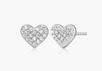 MONTE LUNA - BOUCLES D'OREILLES COEUR DIAMANT LABO