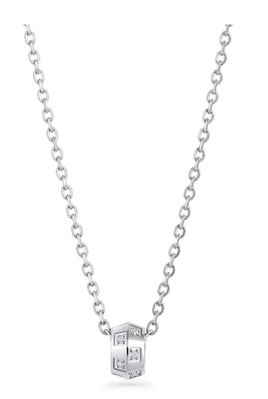 MIA - CHAINE ARGENT AVEC MÉDAILLON