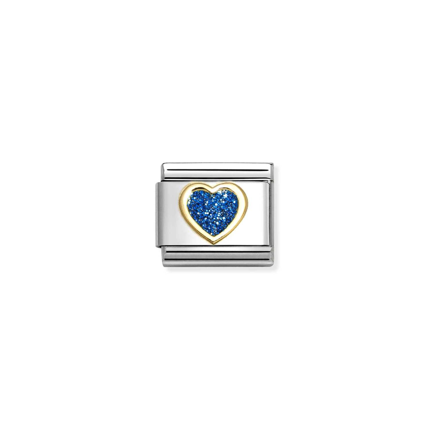 NOMINATION - COEUR AVEC DES PAILLETTES BLEU FONCÉ