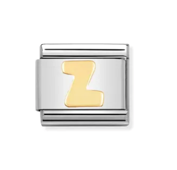 NOMINATION - STAINLESS ET OR 18K LETTRE Z