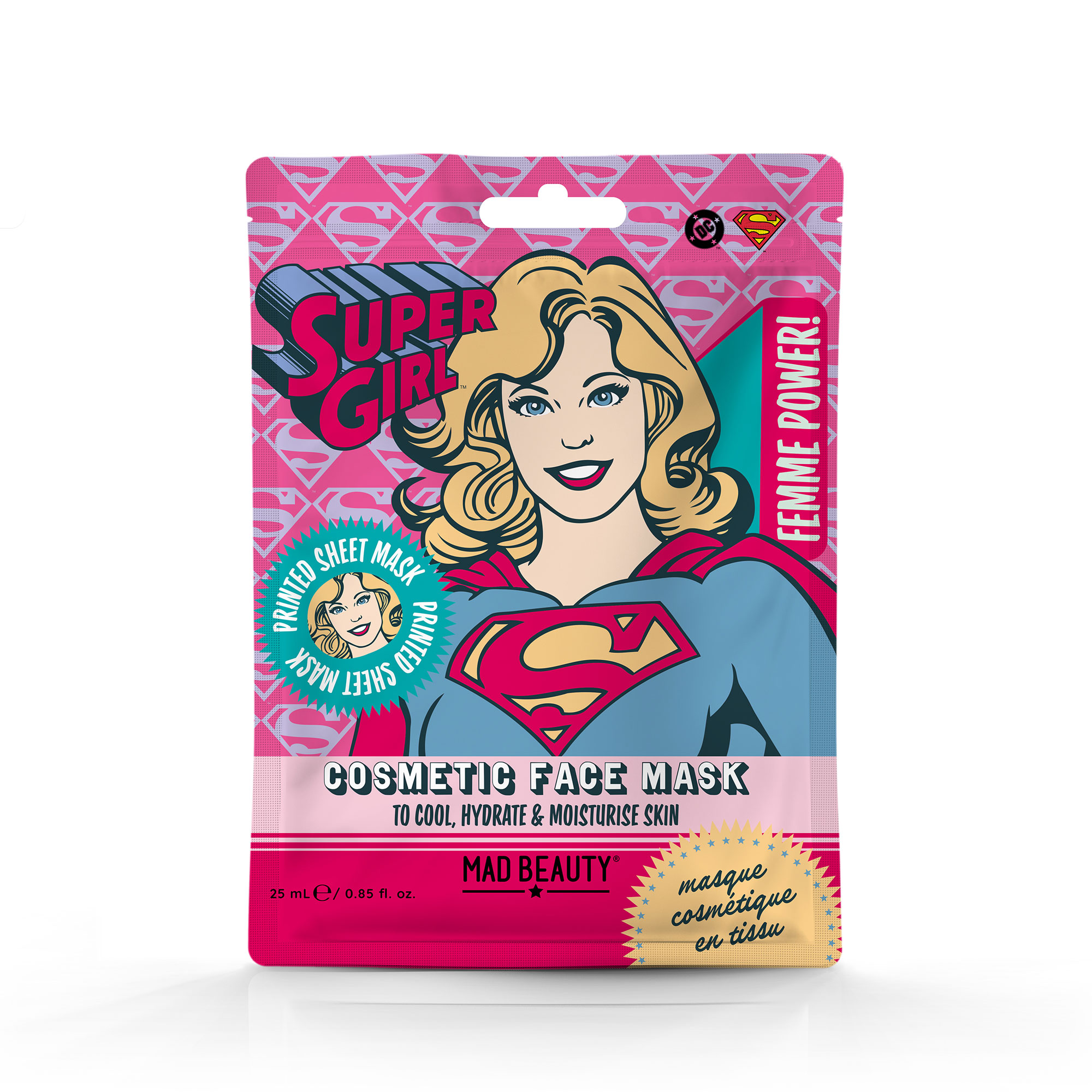 MAD BEAUTY - DC FEMME POWER SUPEGIRL MASQUE POUR LE VISAGE