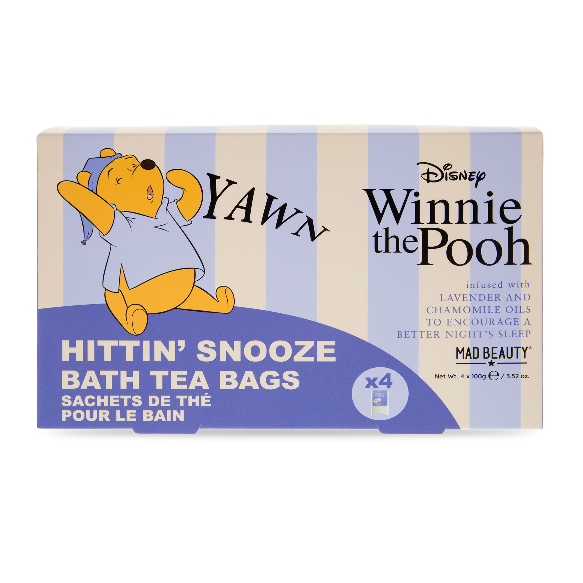 MAD BEAUTY - WINNIE THE POOH SACS À THÉ POUR LE BAIN (4 PAQUETS)