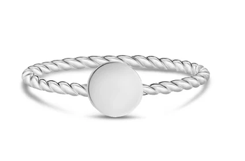 ARZ STEEL - BAGUE STEEL ROND PLAT GR:7