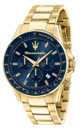 MASERATI - MONTRE DORÉE FOND MARINE
