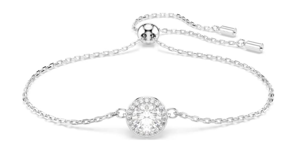 SWAROVSKI - BRACELET UNA ANGELIC TAILLE RONDE, BLANC, MÉTAL RHODIÉ