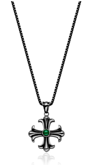 STEELX - CHAINE ARGENT CROIX 