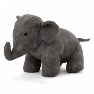 BUTOIR ÉLÉPHANT GRIS EN SIMILI CUIR