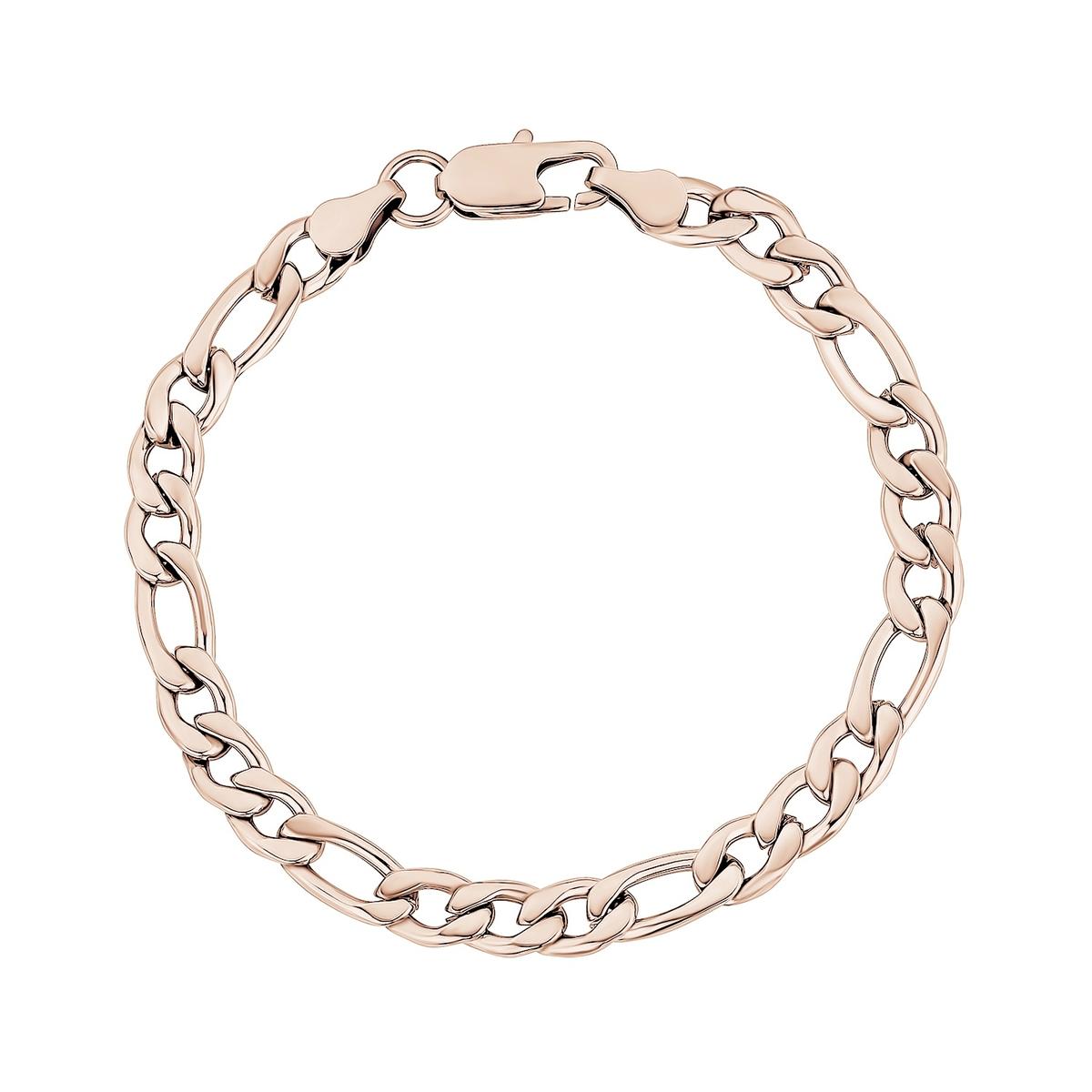 BRACELET MAILLE FIGARO ARZ STEEL