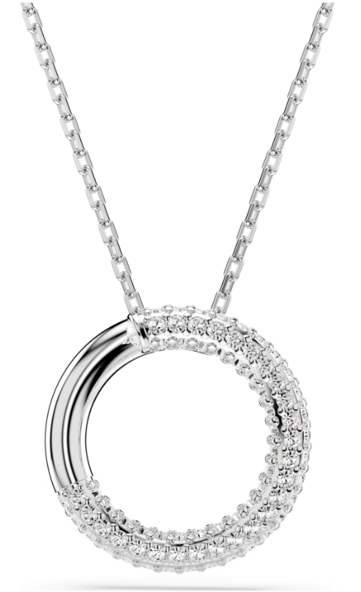 SWAROVSKI - PENDENTIF DEXTERA PAVÉ, BLANC, MÉTAL RHODIÉ