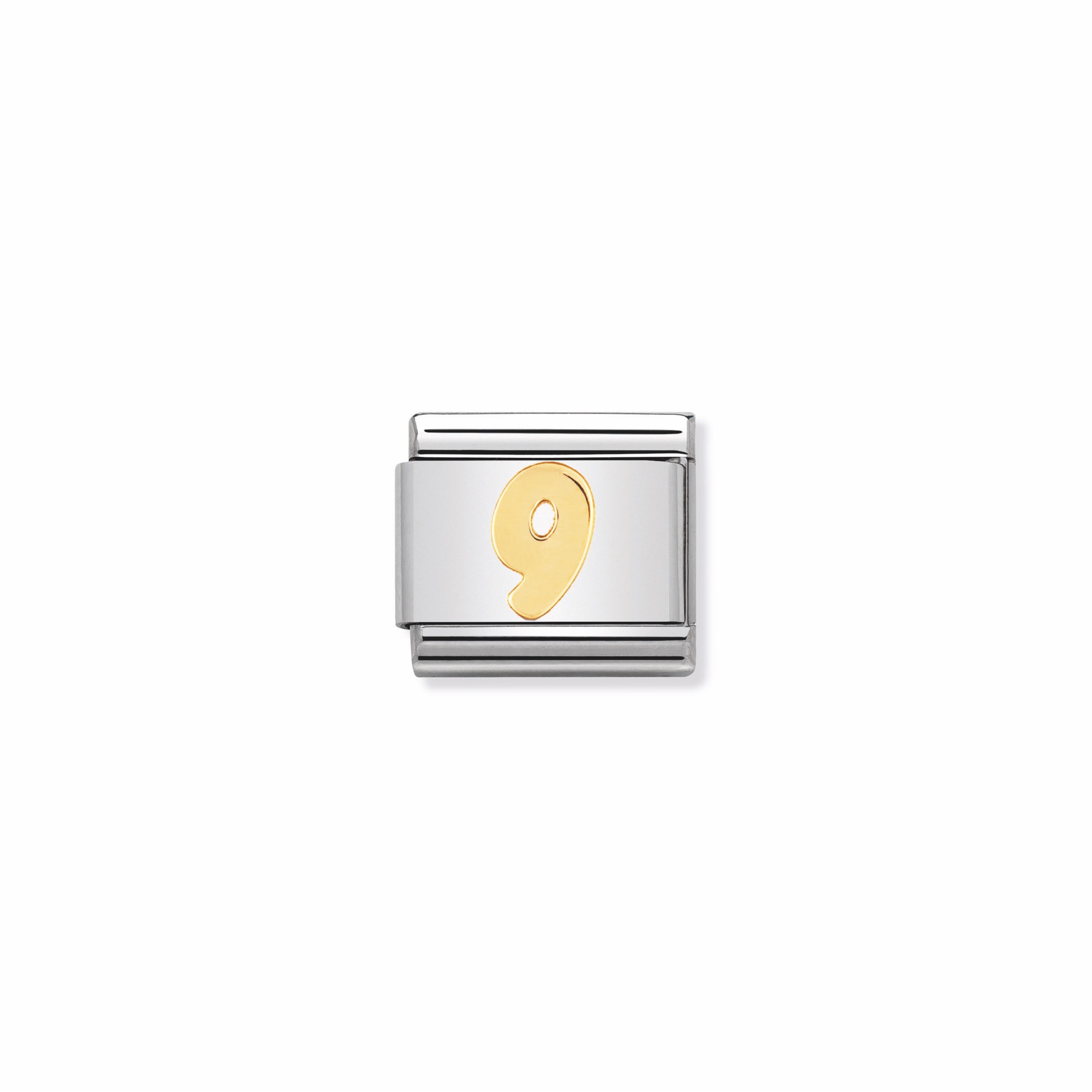 NOMINATION - STAINLESS ET OR 18K NOMBRE 9