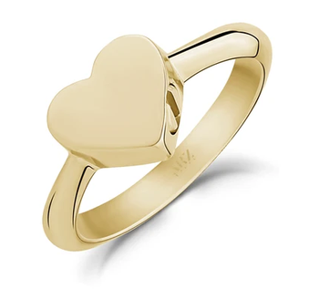 ARZ STEEL - BAGUE DE CRÉMATION COEUR OR GR:7