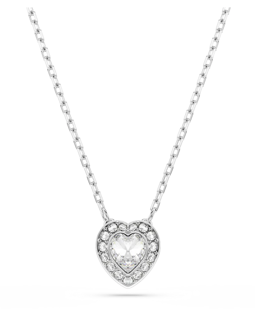 SWAROVSKI - CHAINE AVEC UN COEUR ARGENT