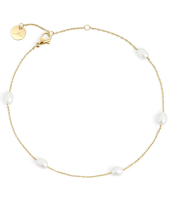 MIA - BRACELET DORÉ AVEC PERLES