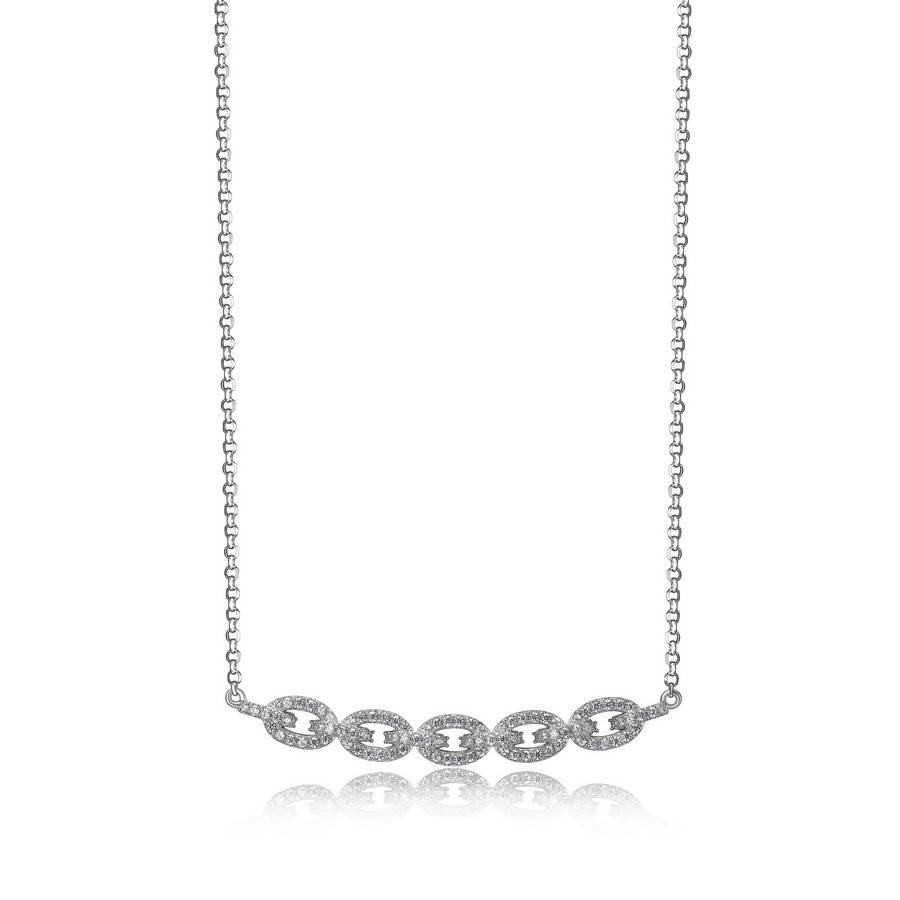 CHARLES GARNIER - COLLIER MAILLONS PAVÉS