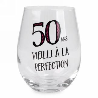 VERRE À VIN SANS PIED - 50 ANS